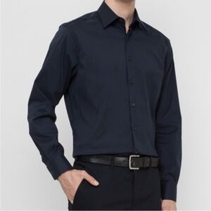 PRADA NAVY BLUE BUTTON DOWN SHIRT